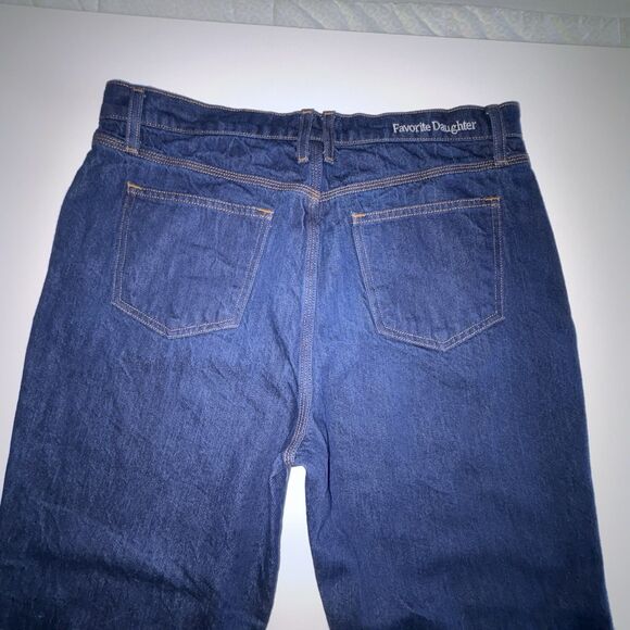 Favorite Daughter Olympia Flare Jeans Size 29 Manchester High Rise Red Hem - Picture 13 of 13